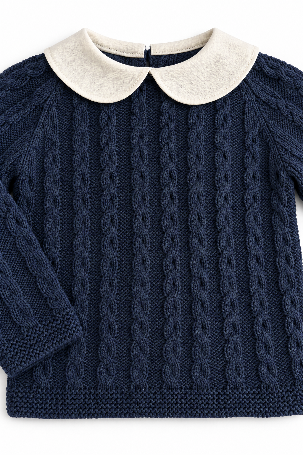 Louis Baby Knit Set - Navy with Bonnet